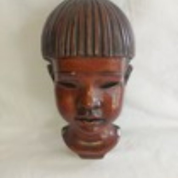 Achatit 108 African Child Tribal Mask Handcrafted Wall Art Ceramic Cultural - Picture 11 of 11